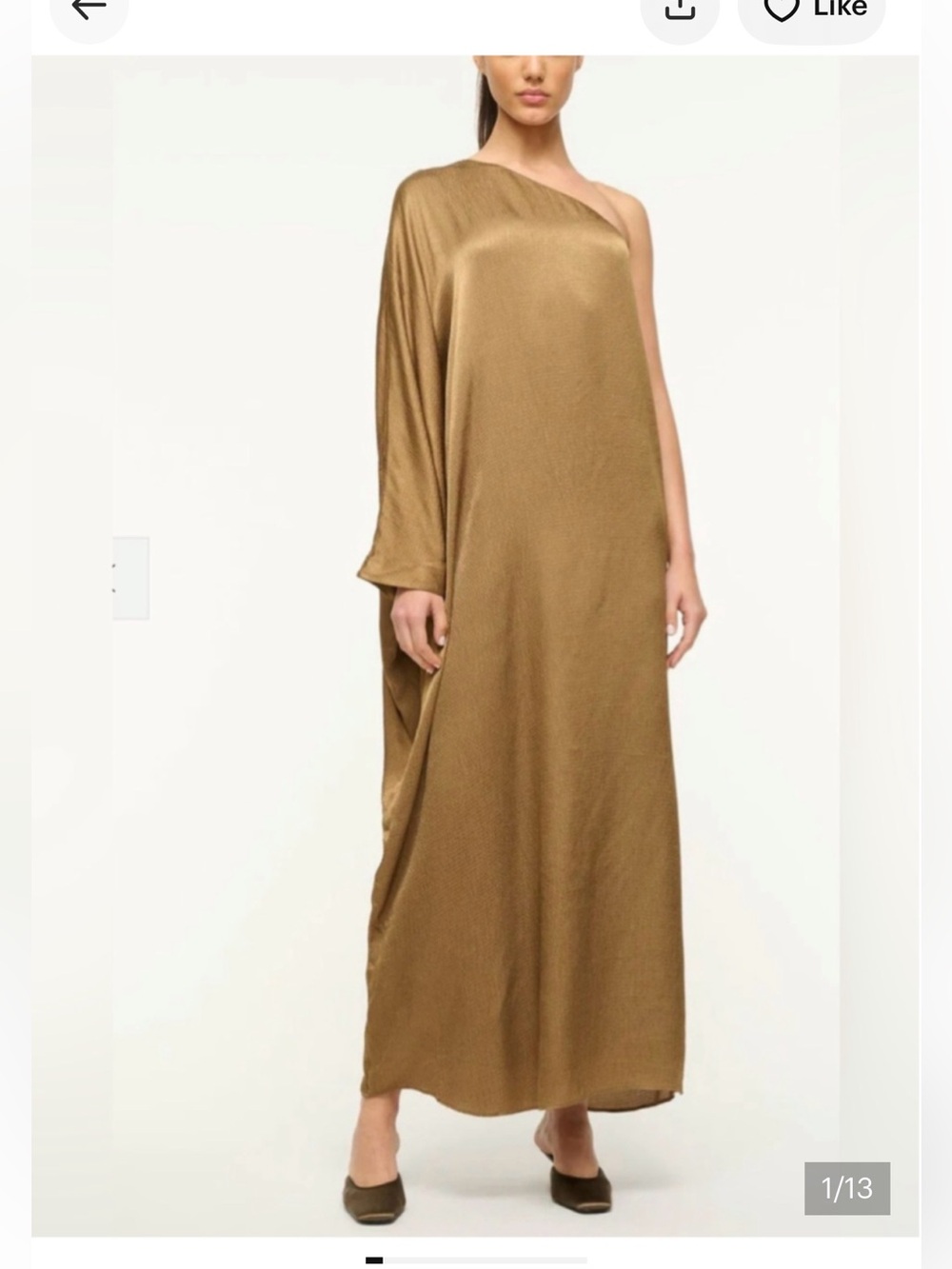 NWT Staud Sonia one shoulder dress